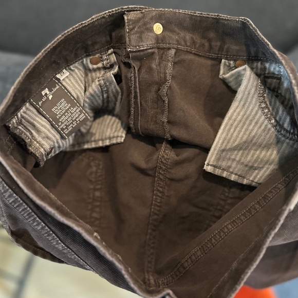 7 for All Mankind Chocolate Brown Bootcut Cords - Size 29 - Picture 14 of 14